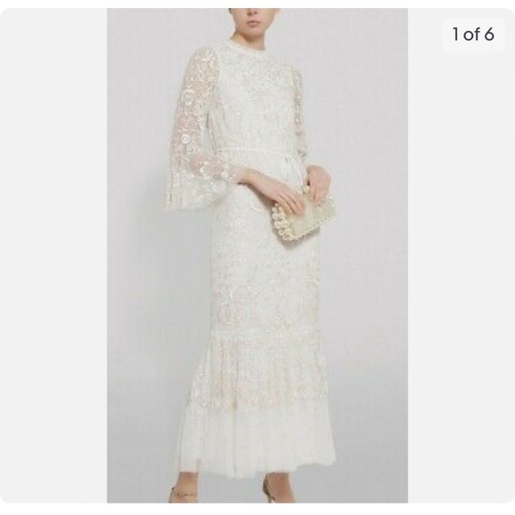 Beautiful ivory needle and thread dress - Picture 4 of 5